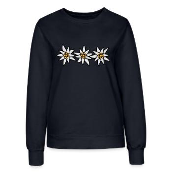Edelweiss Trio - Sweat Femme - marine - Devant - AI Model Female 172 light (172cm)