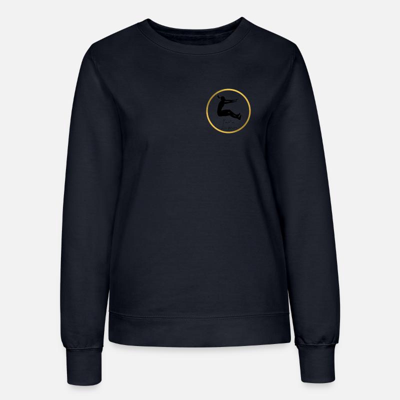 Weitsprung. - Frauen Sweatshirt - Navy