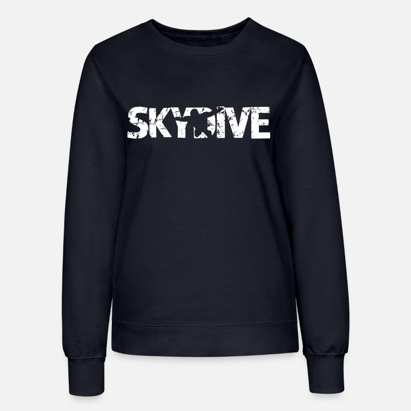 silhouette Skydive - Sweat Femme - marine