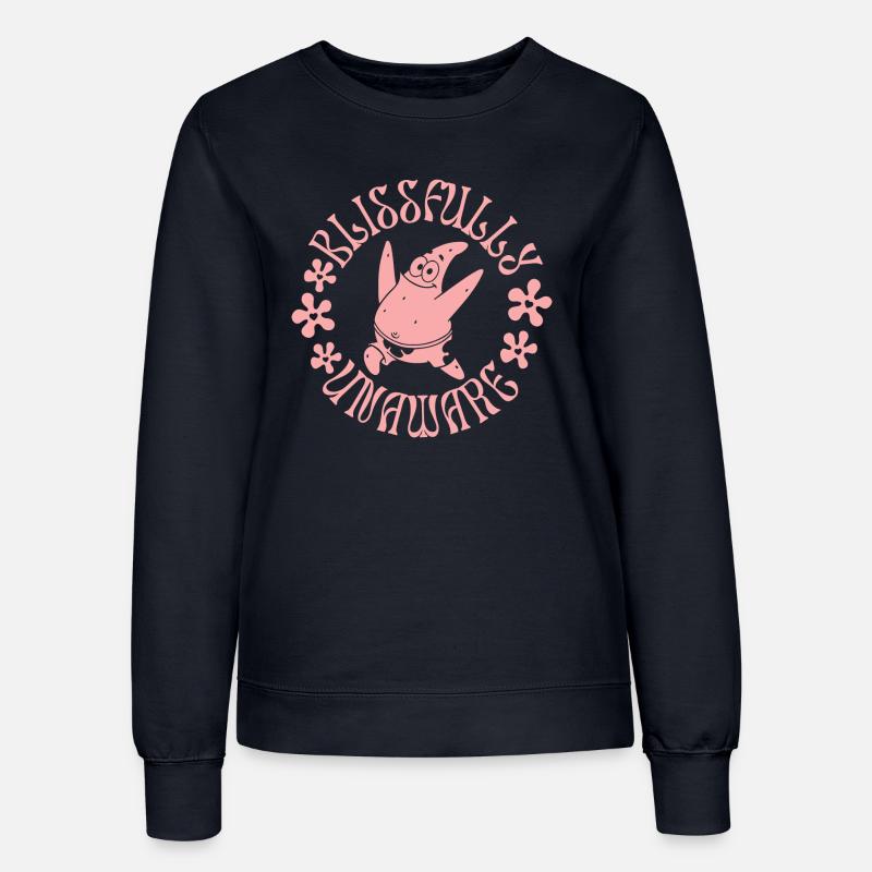 Spongebob Squarepants Patrick Cute Pink Design - Women’s Sweatshirt - french navy