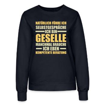 Journeyman Craft Journeyman's Certificate Gift - Women’s Sweatshirt - french navy - Front - AI Model Female 172 light (172cm)