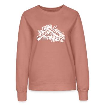 Werkzeug - Frauen Sweatshirt - Altrosa - Vorne - AI Model Female 172 dark (172cm)