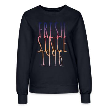 Vintage 1996 - Frauen Sweatshirt - Navy - Vorne - AI Model Female 172 light (172cm)