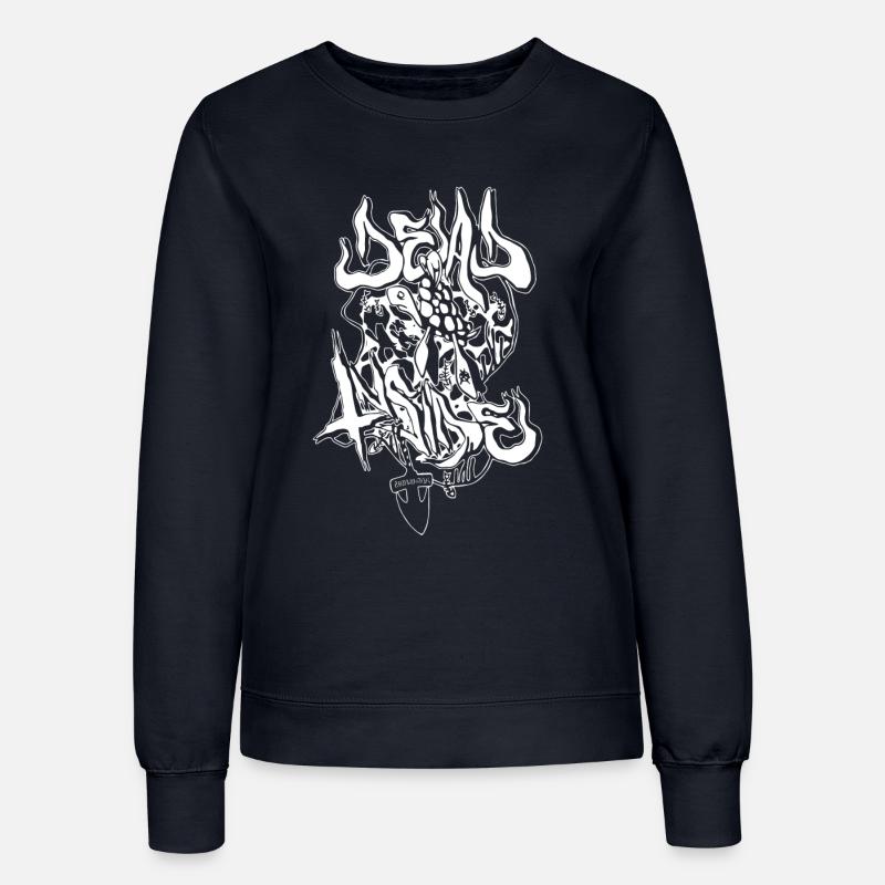 Urbane Dämonengrafik im Meta-Stil - Frauen Sweatshirt - Navy
