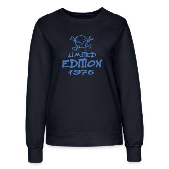 Limited Edition 1976 Geburtstag 1976 Geboren - Frauen Sweatshirt - Navy - Vorne - AI Model Female 172 light (172cm)