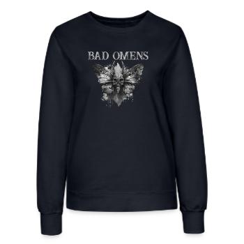 Découvrez des mondes mystiques avec Bad Omens - Sweat Femme - marine - Devant - AI Model Female 172 light (172cm)