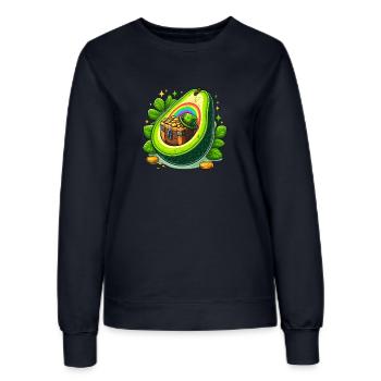 Avocat Saint-Patrick - Sweat Femme - marine - Devant - AI Model Female 172 light (172cm)