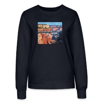 Grand Canyon SkyWalk - Frauen Sweatshirt - Navy - Vorne - AI Model Female 172 light (172cm)