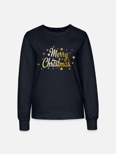 Frohe Weihnachten - Frauen Sweatshirt - Navy