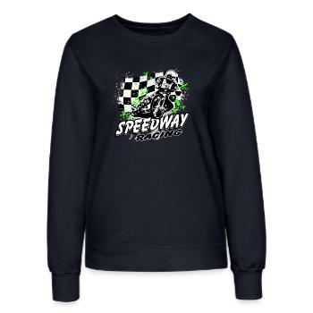 Speedway Racing - Women’s Sweatshirt - french navy - Front - AI Model Female 172 light (172cm)
