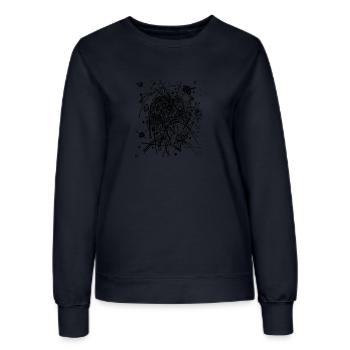 Wassily Kandinksy - Small Worlds VIII - Abstract - Women’s Sweatshirt - french navy - Front - AI Model Female 172 light (172cm)