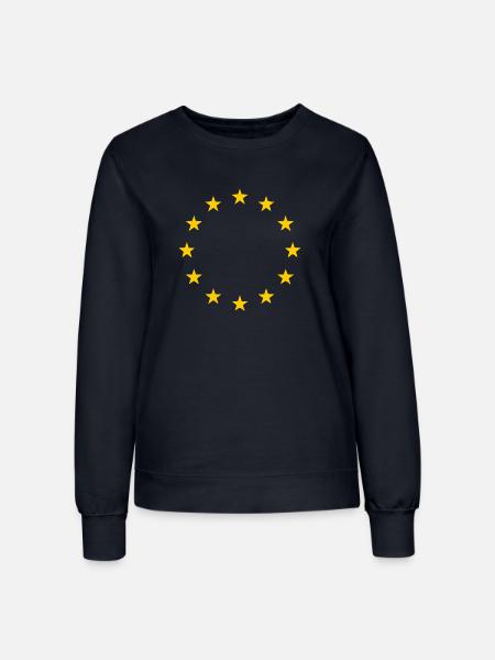 Eu flagge - Frauen Sweatshirt - Navy