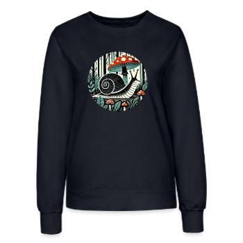Escargot - Sweat Femme - marine - Devant - AI Model Female 172 light (172cm)