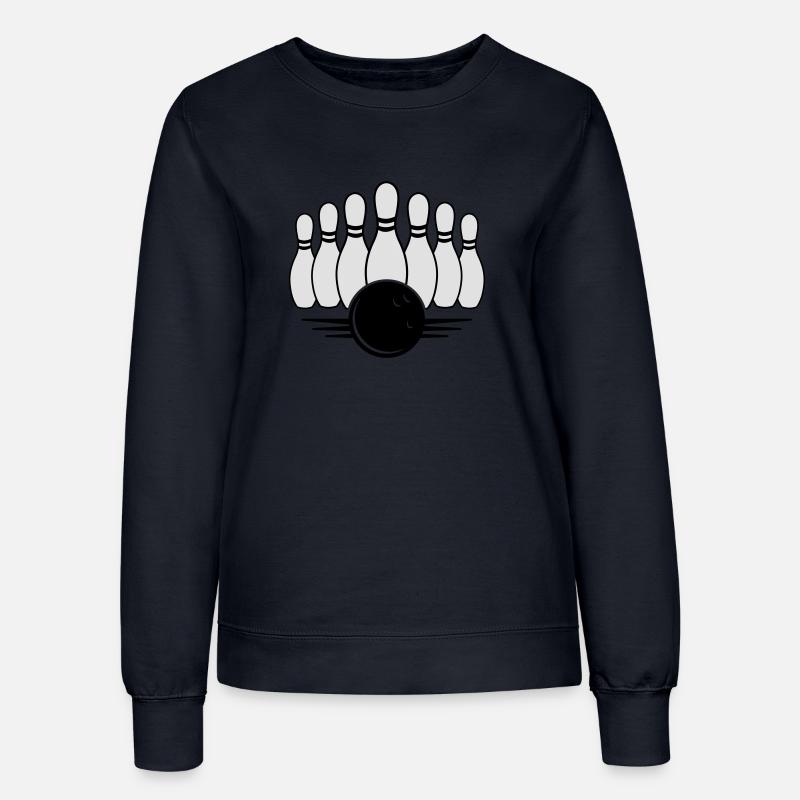 bowling ball and pins - Women’s Sweatshirt - french navy
