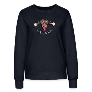 drôle singe lalala symbole illustration langue - Sweat Femme - marine - Devant - AI Model Female 172 light (172cm)