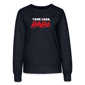 Séparation des relations - Sweat Femme - marine - Devant - AI Model Female 172 light (172cm)