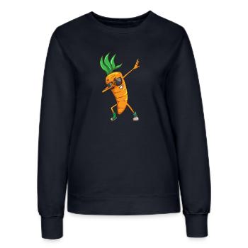 Drôle de carotte carotte - Sweat Femme - marine - Devant - AI Model Female 172 light (172cm)