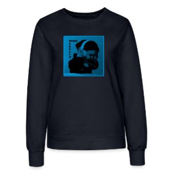 DJ music headphones V.2 - Women’s Sweatshirt - french navy - Front - AI Model Female 172 light (172cm)