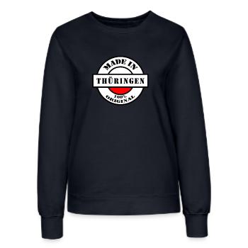 MADE IN THURINGIA Born gift - Women’s Sweatshirt - french navy - Front - AI Model Female 172 light (172cm)