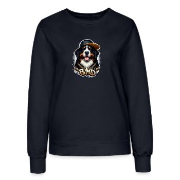 Berner Sennenhund - Frauen Sweatshirt - Navy - Vorne - AI Model Female 172 light (172cm)