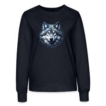 Loup - Sweat Femme - marine - Devant - AI Model Female 172 light (172cm)