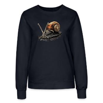 Escargots Vineyard Escargots coquille d’escargot - Sweat Femme - marine - Devant - AI Model Female 172 light (172cm)