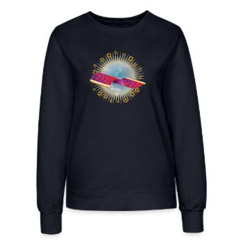 Fliegender Teppich in den Wolken - Frauen Sweatshirt - Navy - Vorne - AI Model Female 172 light (172cm)