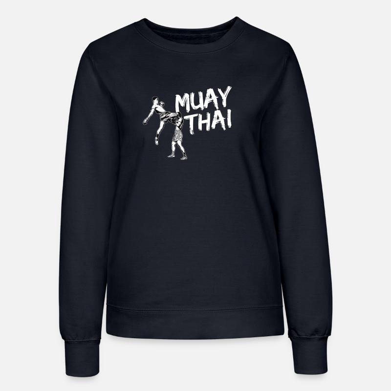 Muay Thai Flying Knee - Women’s Sweatshirt - french navy