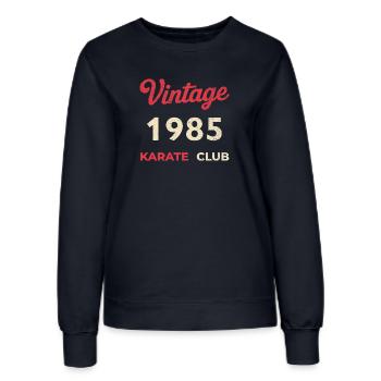 Vintage 1985 – Année de naissance rétro du Karate Club - Sweat Femme - marine - Devant - AI Model Female 172 light (172cm)