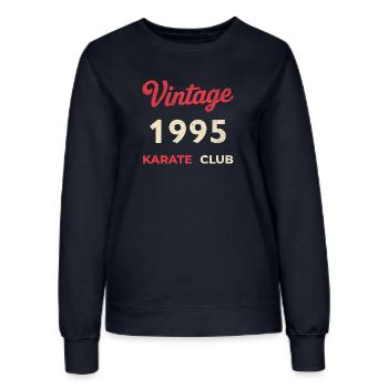 Vintage 1995 – Année de naissance rétro du Karate Club - Sweat Femme - marine - Devant - AI Model Female 172 light (172cm)