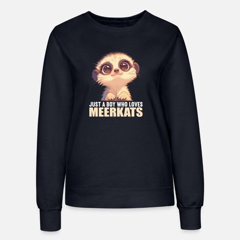 Suricate Erdmännchen - Sweat Femme - marine