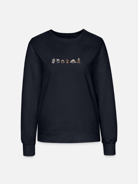 Hunde - Frauen Sweatshirt - Navy