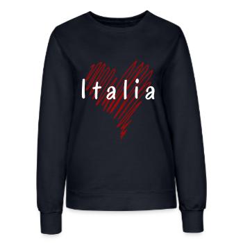 Ich liebe Italien, italienischen Stolz - Frauen Sweatshirt - Navy - Vorne - AI Model Female 172 light (172cm)