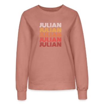 Julian - Women’s Sweatshirt - dusky rose - Front - AI Model Female 172 dark (172cm)