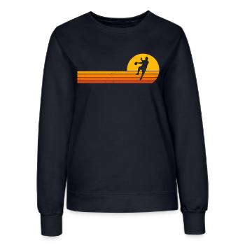 handball Sunrise handball player - Women’s Sweatshirt - french navy - Front - AI Model Female 172 light (172cm)