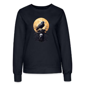 Corbeau noir - Sweat Femme - marine - Devant - AI Model Female 172 light (172cm)