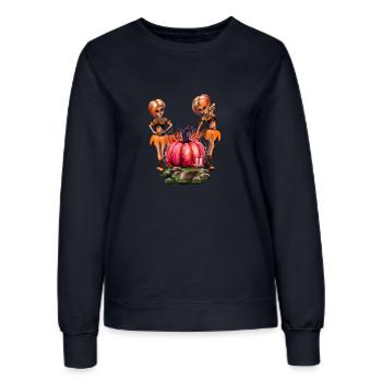 Design mignon d’Halloween - Sweat Femme - marine - Devant - AI Model Female 172 light (172cm)
