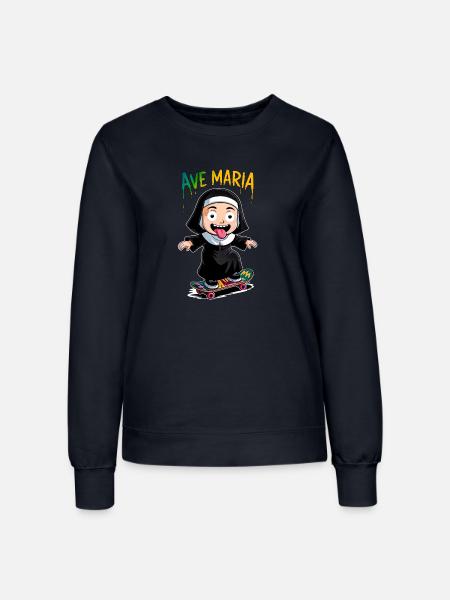 Ave maria - Frauen Sweatshirt - Navy