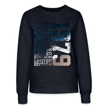 LIMITED EDITION 1979 47 JAHRE 47. GEBURTSTAG - Frauen Sweatshirt - Navy - Vorne - AI Model Female 172 light (172cm)