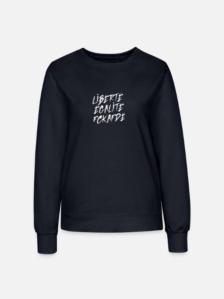 fckafdé - Frauen Sweatshirt - Navy
