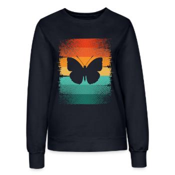 Papillon - Sweat Femme - marine - Devant - AI Model Female 172 light (172cm)