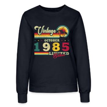 1985 Octobre 1985 Jubilé Octobre 1985 - Sweat Femme - marine - Devant - AI Model Female 172 light (172cm)
