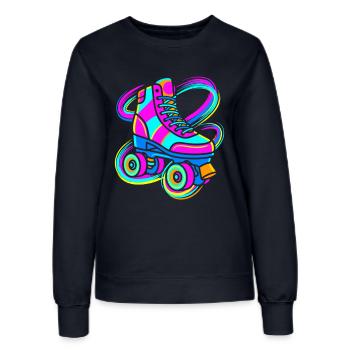 Roller-skate - Women’s Sweatshirt - french navy - Front - AI Model Female 172 light (172cm)