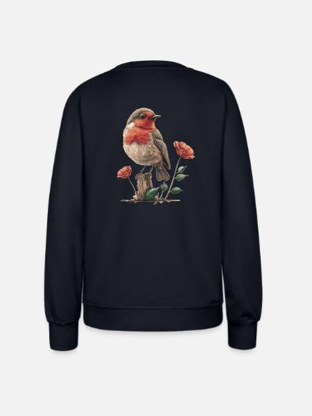 Rotkehlchen - Frauen Sweatshirt - Navy