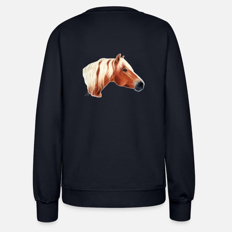 Haflinger Pferd - Frauen Sweatshirt - Navy
