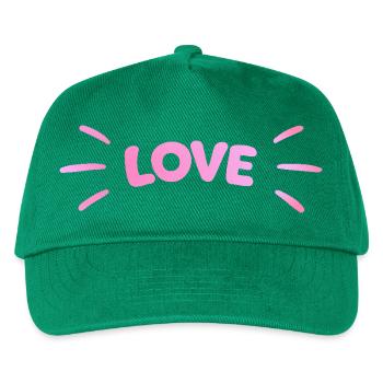 Love Pink Luminous - Kinder Basecap - Grün - Vorne