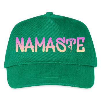 Namaste Yoga - Kinder Basecap - Grün - Vorne
