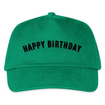 Happy Birthday - Kinder Basecap - Grün - Vorne