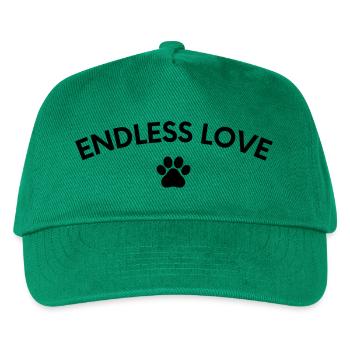 Endless love dog dogs love dogs - Kids’ Baseball Cap - green - Front