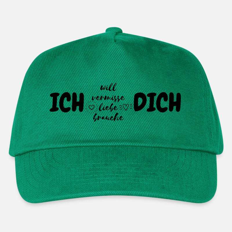 Ich liebe dich - Kinder Basecap - Grün